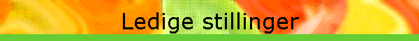 Ledige stillinger